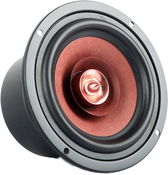 Boekenplank Speaker - Hifi Speaker - Muziek Luisteren - Kristalhelder Geluid - 4 Inch - Wit