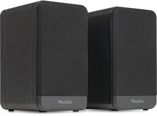 Boekenplank speakers - Audizio BS10 actieve speakerset - HiFi speakers met Bluetooth - 80W - Zwart van Merkloos