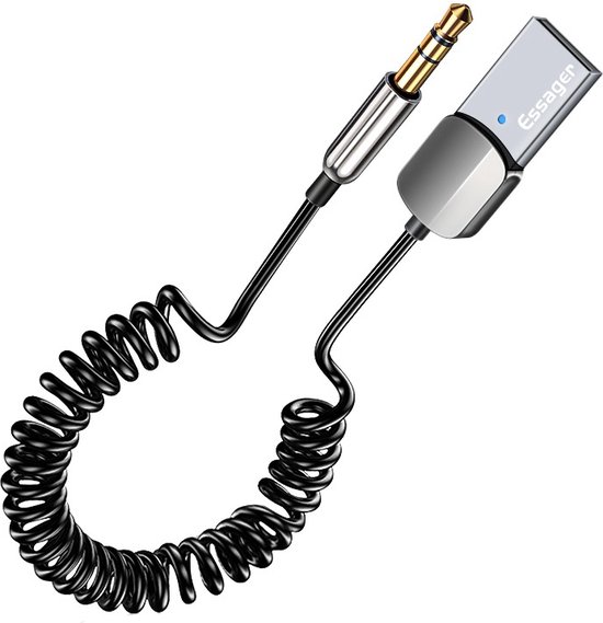 Boeste® Bluetooth AUX Adapter - Draadloze Audio Ontvanger - USB naar 3.5mm Jack - Handsfree Bellen