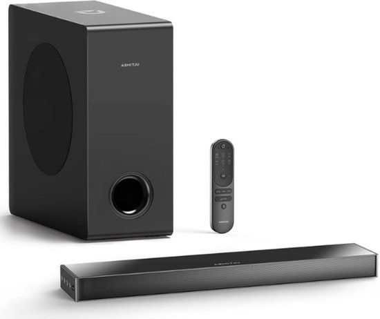 Boleen - TV Soundbar - Soundbars voor TV - Soundbars - Soundbar met Subwoofer - Met Bluetooth - Ultra Slim - Zwart van Boleen