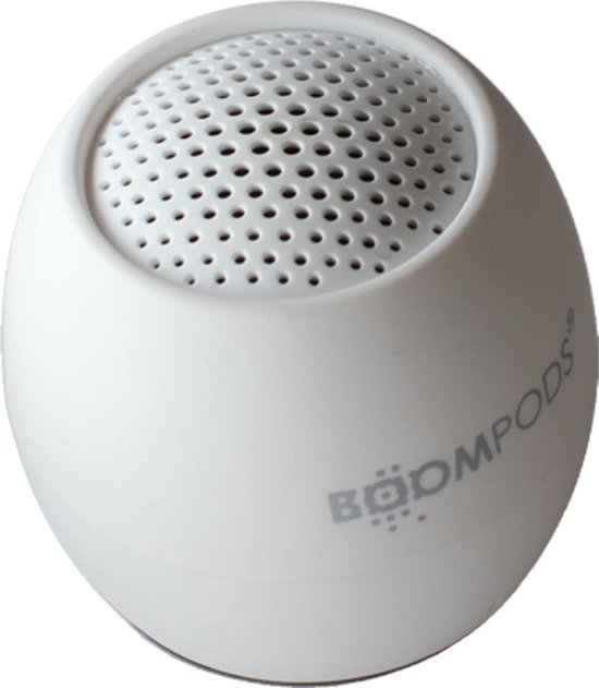 Boompods Zero Talk Bluetooth luidspreker Amazon Alexa geïntegreerd, Handsfree-functie, Stootvast, Waterafstotend Wit van Merkloos