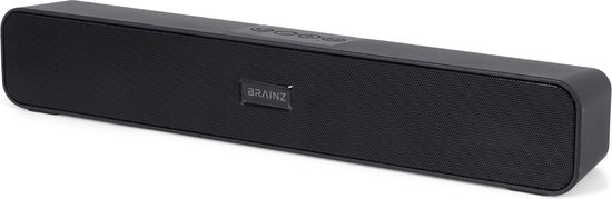 Brainz Soundbar - Bluetooth / AUX / USB - Voor TV - 4 uur batterij - Zwart - 1200 mAh van Merkloos