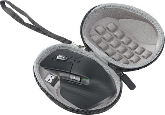 BukkitBow – Hard Cover voor Logitech MX Master 3 / Master 2S draadloze muis – Opberghoes voor Logitech muis - Opberghoes / Beschermhoes - Zwart van BukkitBow