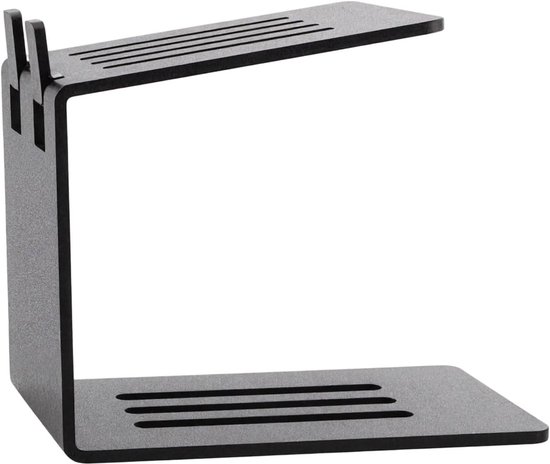 Bureau Luidsprekerstands - Speaker Bureau Houder - Verbeterde Audio - Verstevigd Stalen Frame - 20x16x14 cm - Zwart