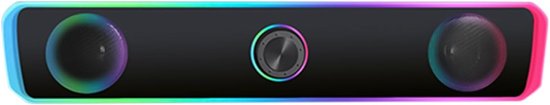 Bureauluidspreker - Soundbar - Muziek luisteren - Krachtige bas - 32 cm - Zwart