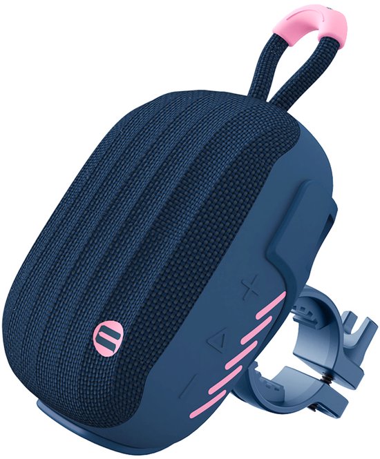 Caankei Draagbare Mini Bluetooth Speaker - Stuurbevestiging - IPX7 Waterdicht - Blauw/Roze