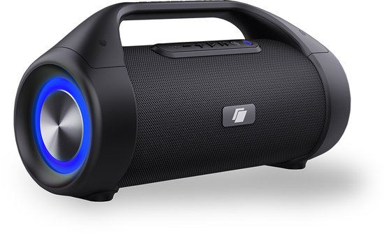 Caliber Bluetooth Speaker - Draadloze Speaker - Muziekbox met LED verlichting - 100 Watt - Stevige Handgreep - Tot 12 uur muziek - Waterbestendig (HPG440BT) van Caliber