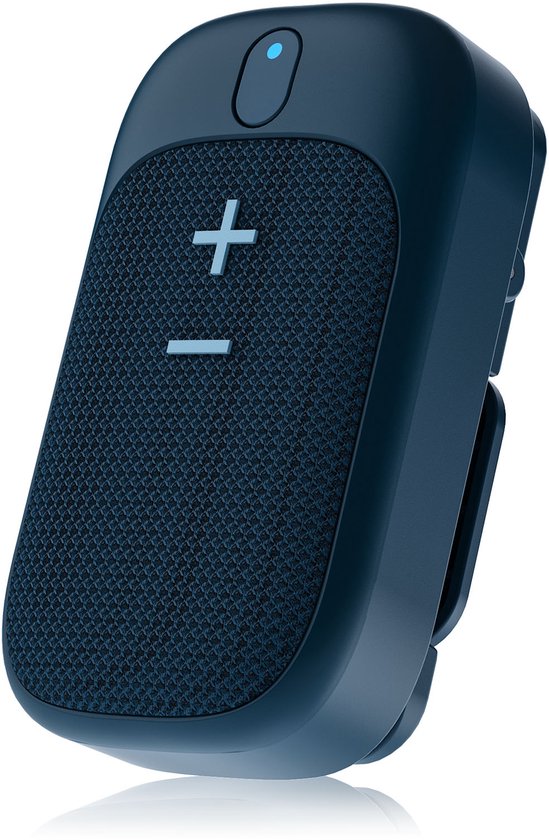 Caliber Draagbare Bluetooth Speaker – Mini Speaker Clip - Handsfree bellen - TWS - Waterdicht - Lichtgewicht - Blauw (HPG101BL) van Caliber