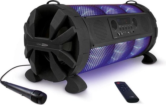 Caliber Partybox - Party Speaker met Microfoon - Karaoke - Disco - 180 Watt - Feestverlichting - 8 Uur Speeltijd (HPG519BTL) van Caliber