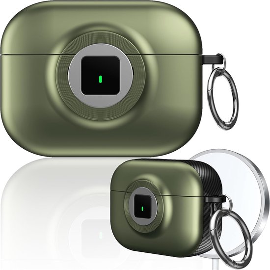 Camera Stijl Hoes voor AirPods 4 LK Groen