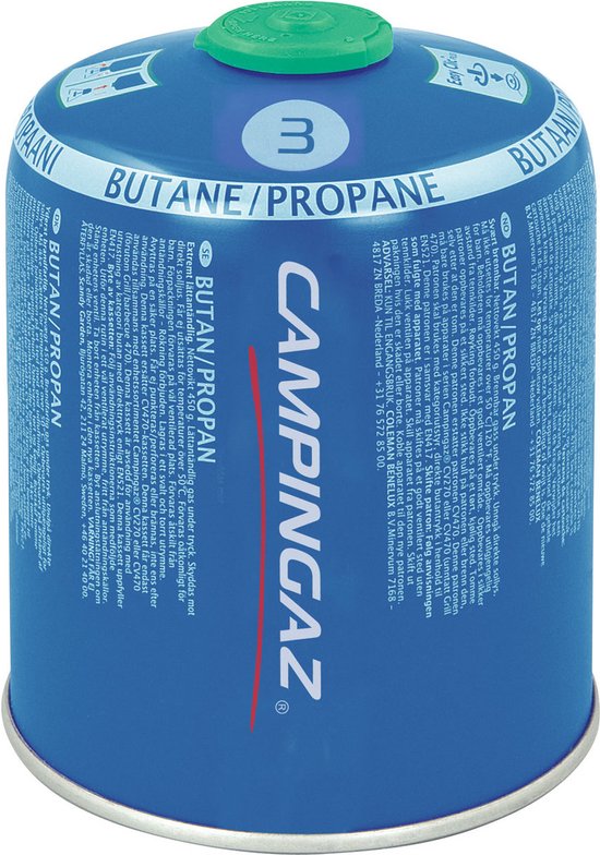 Campingaz CV470 Plus cartridge - kliksysteem - 450 gram butaan / propaan - gas van Campingaz