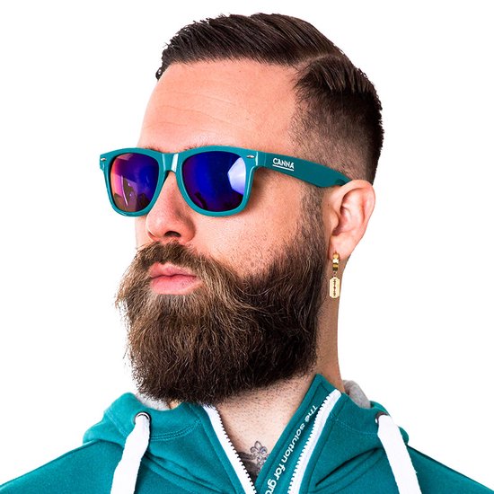 Canna Zonnebril groen met spiegelglazen van CAN