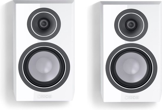Canton Vento 10 – Passieve Onwall Speakers – Compacte Wandluidsprekers – HiFi – Pianolak Wit (per paar – 2 stuks)