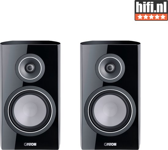 Canton Vento 30 – Passieve Boekenplank Luidspreker – Compacte Speakers – HiFi geluid – Pianolak Zwart (per paar – 2 stuks) van Merkloos