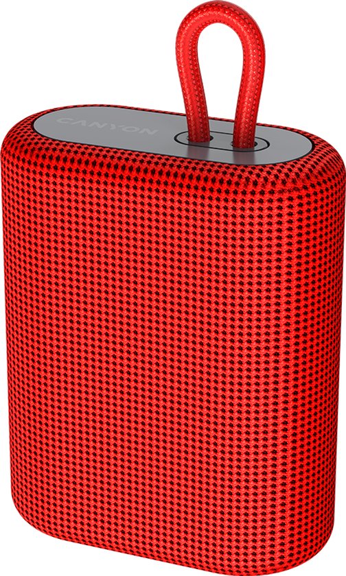 Canyon BSP -4 Red Wireless Speaker - Draadloze luidsprekers - Bluetooth 5.0 - TF -kaartafspelen - FM Radio van Merkloos