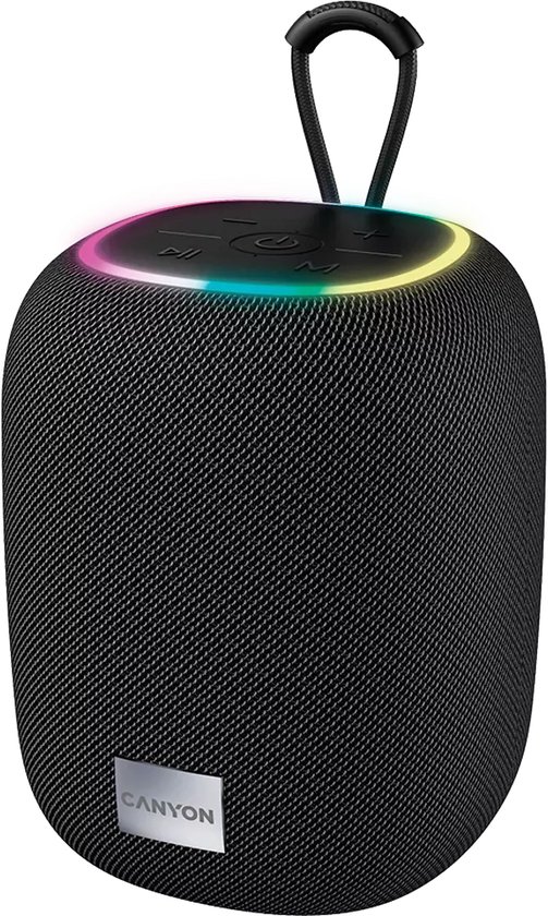Canyon BSP-8 Serie - Draagbare Draadloze Speaker - Speaker Pair Mode - 10 Watt Audio - RGB Backlight - Bluetooth 5.2 van Canyon