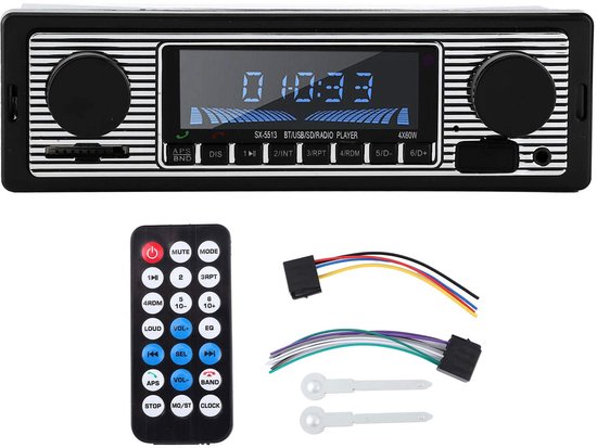 Car Bluetooth Stereo Radio MP3 Music Player Support Aux Audio Input Support MP3/WMA/WAV(12V) van Merkloos