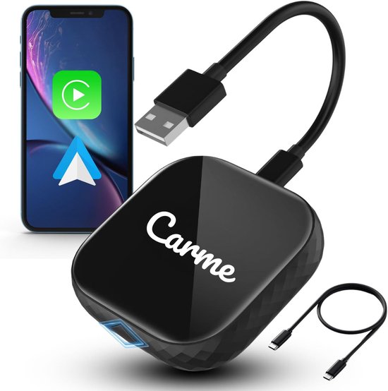 Car dongle 2-in-1 - draadloze CarPlay en Android Auto - eenvoudig te installeren - geniet van al je apps - ShopVlot