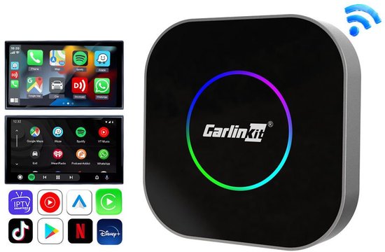 Carlinkit T- Box S2 CarPlay - 4 GB Android Auto - Netflix & Youtube - PRO Design van Carlinkit