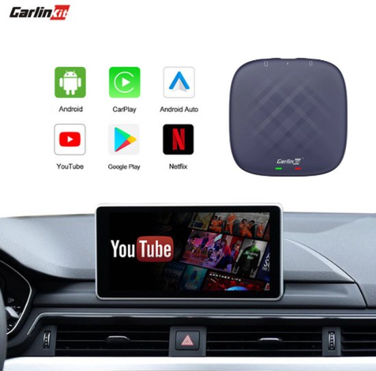 Carlinkit TBox Plus – Android 13 entertainment in je auto | 6+64GB | Netflix & Youtube | Ulta versie van Merkloos