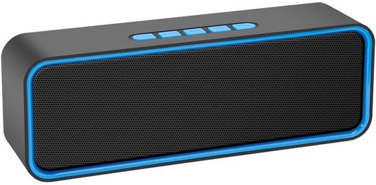 carmdering - Draadloze Bluetooth Speaker - Mini Wireless Speaker-Draadloze Luidspreker Stereo Sound Draadloze Luidspreker 5.0 Bluetooth Speaker Antislip Siliconen Bodemmat- Geluidsbox - Zwart van Merkloos