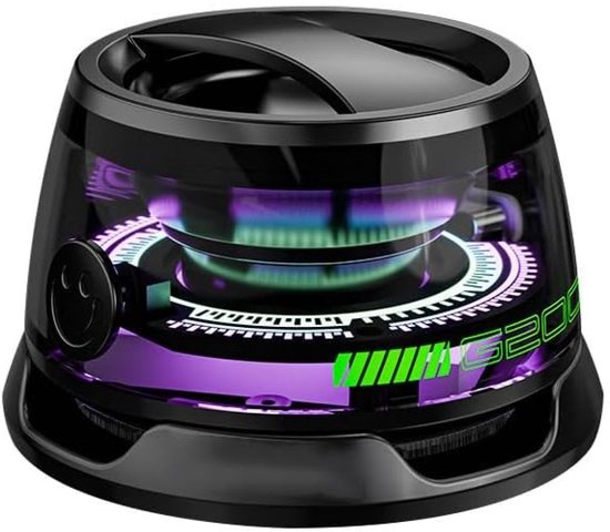 carmdering - Magnetische Bluetooth Luidspreker -draadloze Bluetooth Mini Speaker - Draagbare Speaker - Mini Audio Systeem - Bluetooth 5.3 Connectiviteit - Sterke Magnetische Houder - Duurzaam ABS Materiaal - Ideaal Voor Outdoor Reizen - 1 Stuk van Merkloos