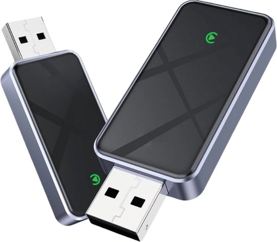 CarPlay Dongle - Draadloos - Geschikt voor Car Play Android Auto en Apple Carplay - Incl. USB C naar USB C Kabel - Plug en Play Installatie - Wireless Bluetooth 5.2 - Wifi Ontvanger van Incarne