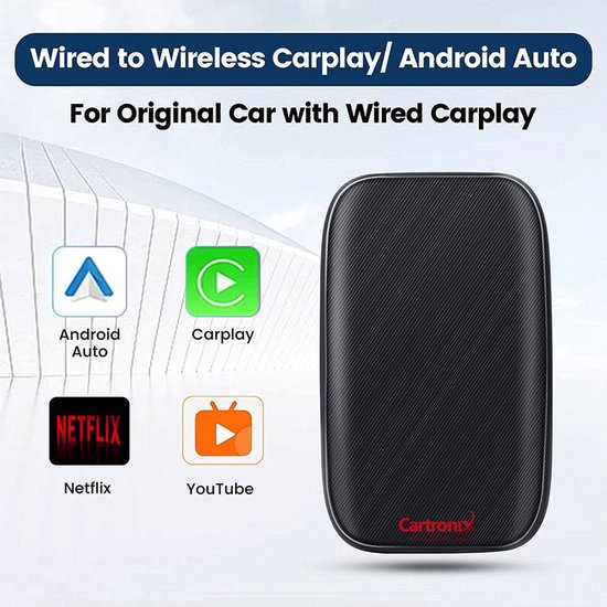 Cartronix CarPlay ai box - YouTube & Netflix - Draadloos van Cartronix