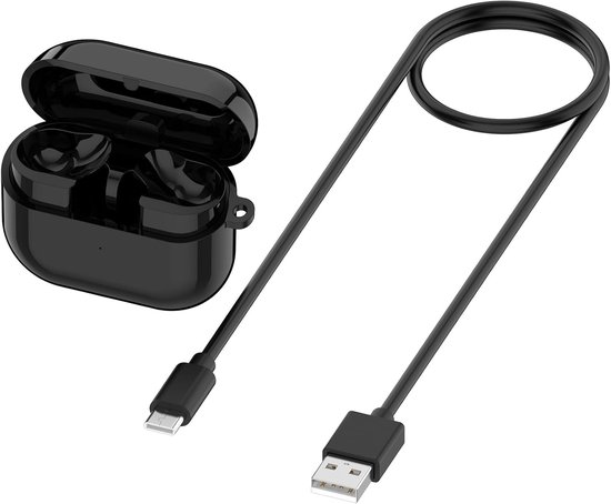Case Vervanging voor Samsung Galaxy Buds3 Pro (R630), Hoofdtelefoon Opladen Dock Charger Case Station, Ondersteuning Draadloos Opladen (zwart)