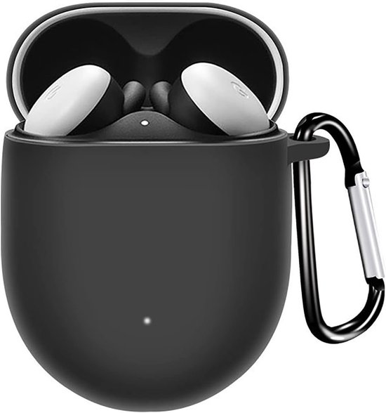 Case voor Google Pixel Buds Pro 2,Ultradunne Zachte Siliconen Schokbestendige,Beschermende Siliconen Hoes,Google Pixel Buds Pro 2 beschermhoes-Zwart