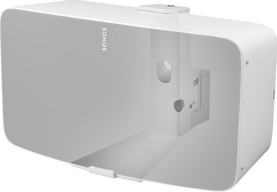 Cavus - Draai en Kantelbare Muurbeugel voor Sonos Five (ook geschikt voor Play:5) - Horizontaal - Wit van Cavus