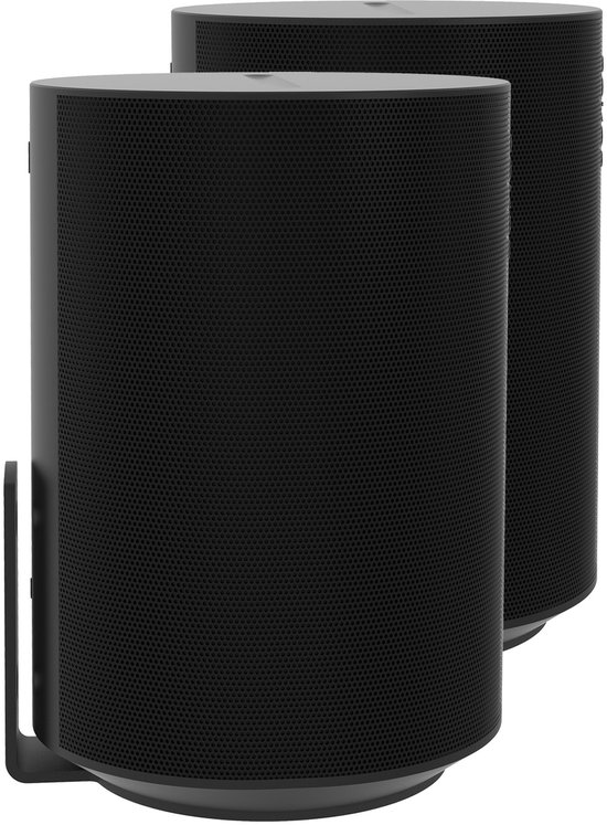 Cavus Ultra Slim Draaibare Muurbeugel voor Sonos ERA 100 – Set van 2 - Zwart van Merkloos
