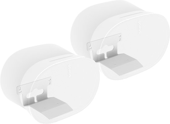 Cavus Ultra Slim Muurbeugel voor Sonos ERA 300 – Set van 2 - Wit van Merkloos
