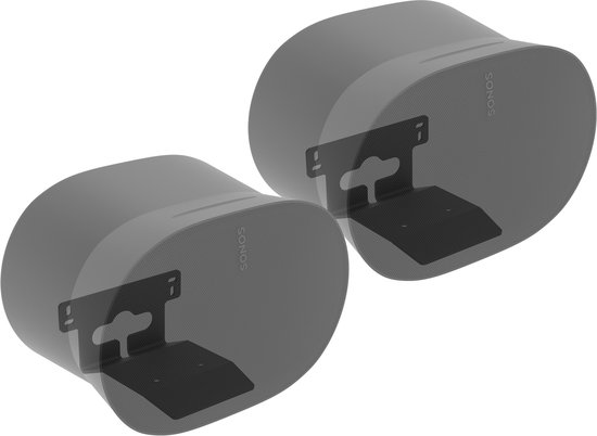Cavus Ultra Slim Muurbeugel voor Sonos ERA 300 – Set van 2 - Zwart van Merkloos