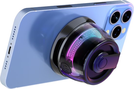 Cazy Draadloze Bluetooth mini Speaker - Magnetische Muziek Box - Compatibel met MagSafe - USB-C laden - 10h Luistertijd - LED-lampjes - Vaderdag cadeau - Zwart van Cazy