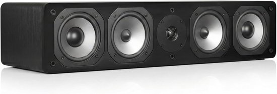 Center Luidspreker - Home Cinema - Films Geluid - 4 Woofer 525" - 75 x 25 x 165 cm - Zwart