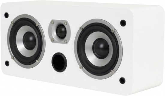 Center Speaker - Home Cinema Speaker - Duidelijke Dialogen - Compact Ontwerp - 11 cm Diep - Wit Mat van Merkloos