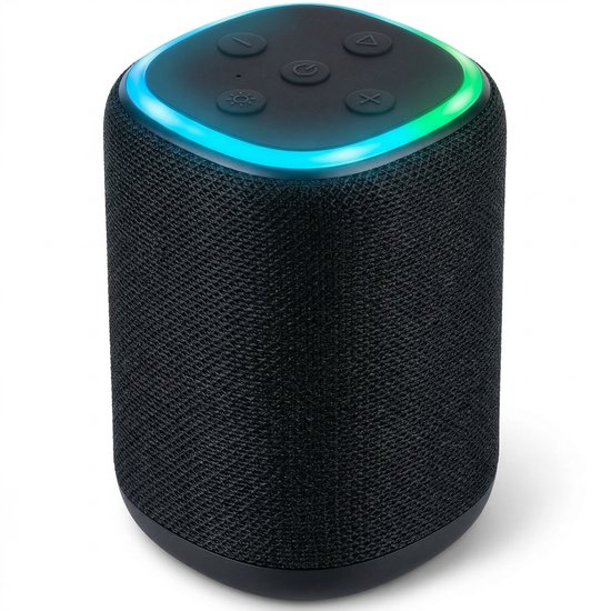 Cheqo® Bluetooth Speaker - Draadloze Speaker - Mini Bluetooth Speaker - Portable Speaker - Bluetooth Box - Bluetooth Luidspreker - Draadloze Luidspreker - Speaker met Licht - Bluetooth Speaker met Licht van Merkloos