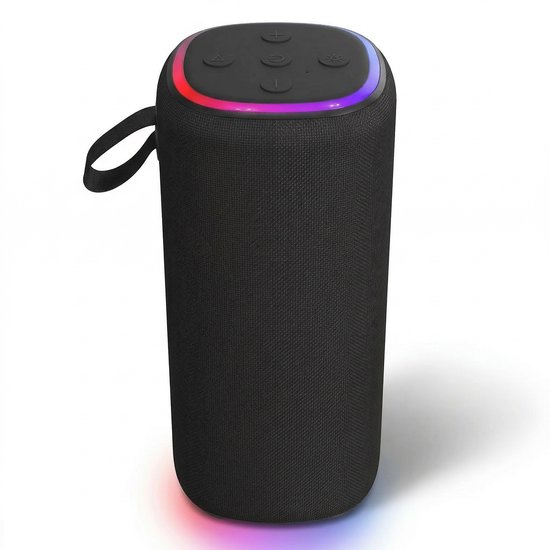 Cheqo® Bluetooth Speaker - Draadloze Speaker - Portable Speaker - Draagbare Speaker - Bluetooth Box - Bluetooth Luidspreker - Draadloze Luidspreker - Speaker met Licht - Speaker met Rgb - Speaker met Verlichting van Merkloos