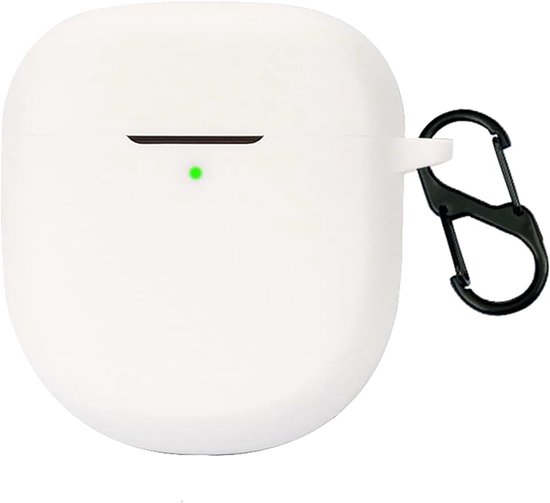 Cilicone Hoes Compatibel met Bose QuietComfort Ultra Oordopjes, Ultradunne zachte hoes, Slim-Fit, Valbestendig, Niet Gemakkelijk Vuil te Worden - Wit