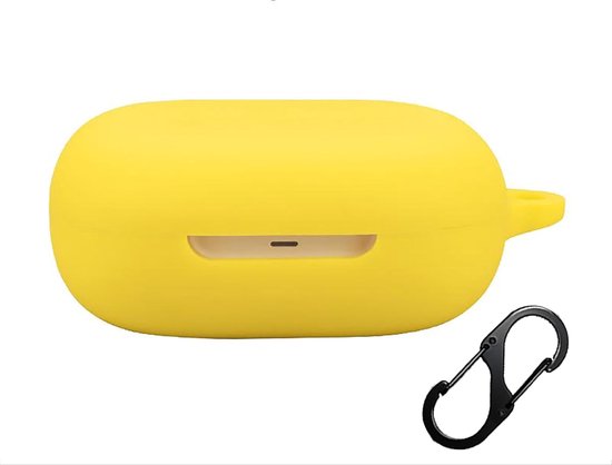 Cilicone hoes compatibel met SHOKZ OpenFit 2 T920, ultradunne zachte hoes, slim fit, valbestendig, niet gemakkelijk vuil - geel