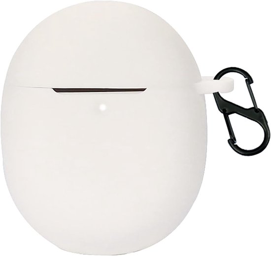 Cilicone Hoesje compatibel met Google Pixel Buds Pro/Buds Pro 2, ultradunne zachte hoes, slim fit, valbestendig, niet gemakkelijk vuil - wit