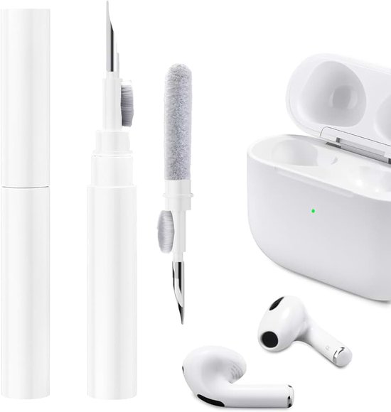 Clean Kit voor AirPods Pro 2 2022 AirPods 3 AirPods Pro AirPods 2, 3-in-1 multifunctionele oortelefoon reinigingspen tool zachte borstel stroomden sponsreiniger voor AirPods iPhone camera