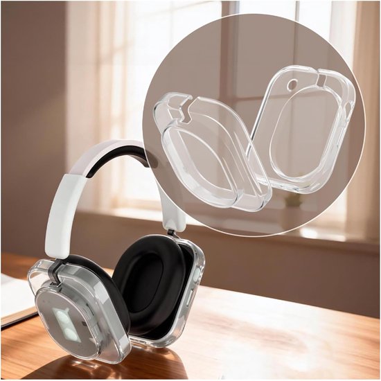 Clear Cover compatibel met Nothing Headphone (1), TPU-beschermhoes, ultradun, schokbestendig, krasbestendig, transparant