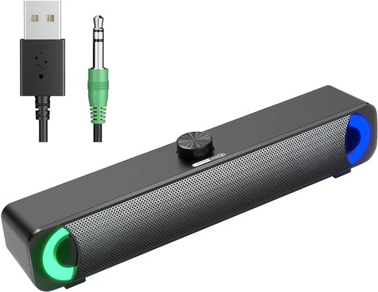 CLVP® Soundbar PC - Speaker Computer - Plug & Play - Zwart