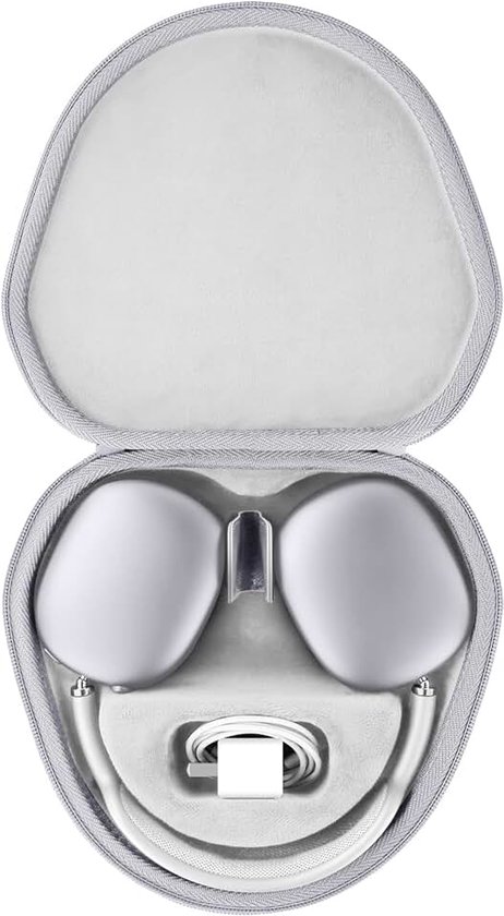 Co2CREA Harde hoes met slaapmodus, vervanging voor Apple AirPods Max 2 / AirPods Max draadloze over-ear hoofdtelefoon (witte hoes)