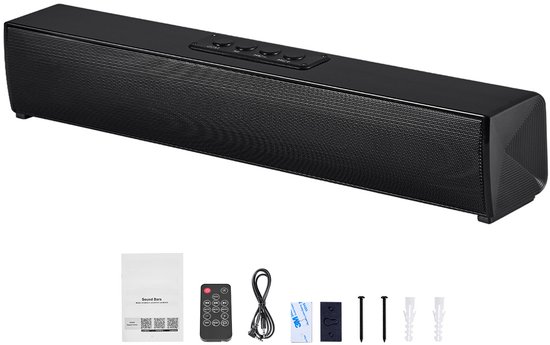 Compacte 17-Inch Soundbar voor Smart TV, 2.0-Kanaals TV-Luidsprekers met Bluetooth- En AUX-Connectiviteit, Afstandsbediening, Eenvoudige Installatie, 80 W Surround-Audiosysteem voor Pc En Thuisbioscoop van Merkloos