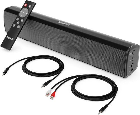 Compacte 2.1 Bluetooth Soundbar voor TV en PC met Afstandsbediening en Meerdere Aansluitingen van Lenco