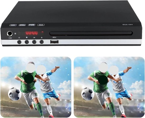 Compacte Multiregio Speler - Draagbare Muziek Machine - Thuis Video Afspelen - Regiovrije dvd-speler - 2230 cm - Divers