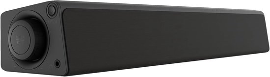 Compacte Soundbar - Onder-monitor speaker - Audio Verbeteren - Bluetooth 5.3 Connectiviteit - 24W Vermogen - Zwart